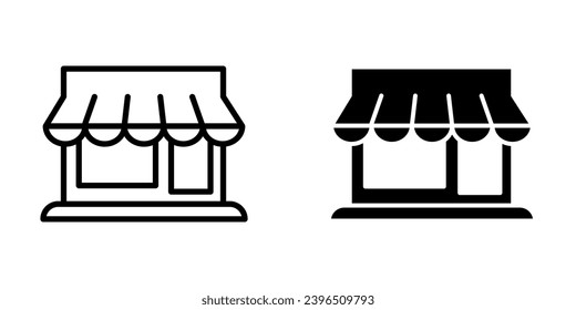 Стоковое векторное изображение: Set of store icon design. Store vector illustration