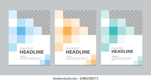 set template design for social media post and web banners background concept, with use in presentation, brochure, book cover layout, flyers: stockvector