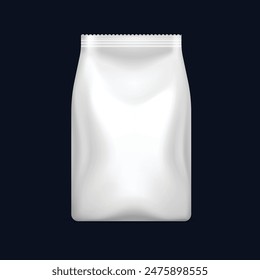 Sealed Foil Plastic Bag, Plastic Pocket Bag. Transparent. Bar, choclate  pouch packaging , mock up Transparent, tea, coffee, black, silver. Foil container – Vector có sẵn