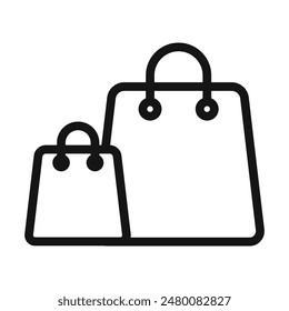 Shopping Bags Icon Ideal for Retail Marketing – Vector có sẵn
