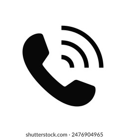 Phone flat icon. Call symbol. phone call sign. Vector Stockvektor