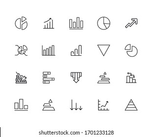 Premium set of graphic line icons. Web symbols for web sites and mobile app. Modern vector symbols, isolated on a white background. Simple thin line signs.
 Stock-vektor