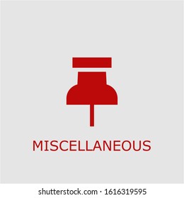 Professional vector miscellaneous icon. Miscellaneous symbol that can be used for any platform and purpose. High quality miscellaneous illustration. Stockvektor