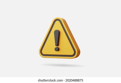 Ilustração vetorial de sinal de aviso de triângulo amarelo realista. Imagem Vetorial Stock
