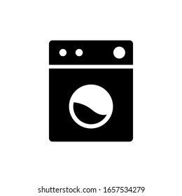 Washing machine icon vector on white background Stockvektor