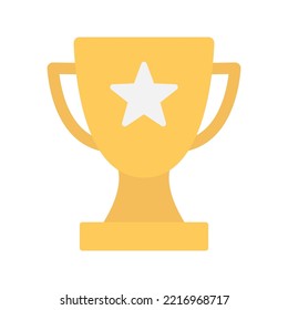 Winner trophy cup icon. Champion, trophy. Vector illustration, isolated on a white background. Stock-vektor