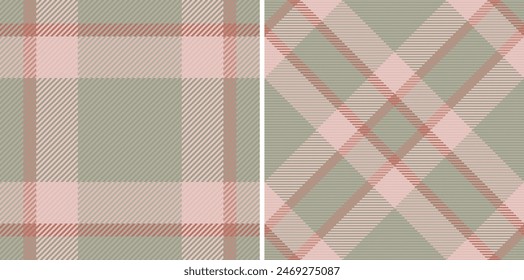 Tartan background texture of plaid vector seamless with a check pattern fabric textile. Set in popular colours. Picture frame ideas. Vektor Stok