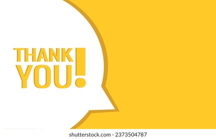 Thank you speech bubble banner. Can be used for business, marketing and advertising. Vector EPS 10. Isolated on white background स्टॉक वेक्टर