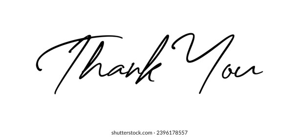 Thank You Text | Thank you Handwritten text | Thank you card | Thank You Vector स्टॉक वेक्टर