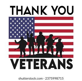 Thankyou Veterans United States of America Immagine vettoriale stock
