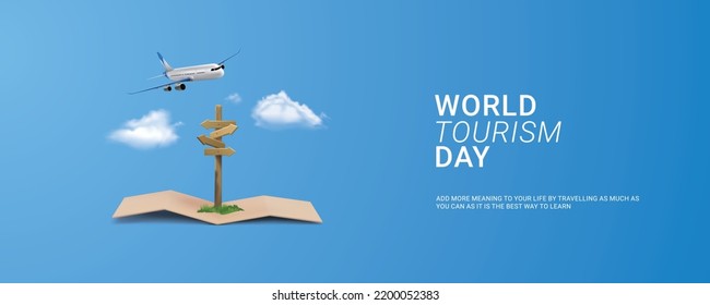 Travel concept world tourism day air jet design vector illustration: stockvector