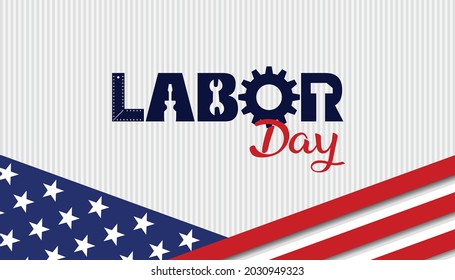 USA Labor Day background illustration. Vector EPS10. Stock Vector