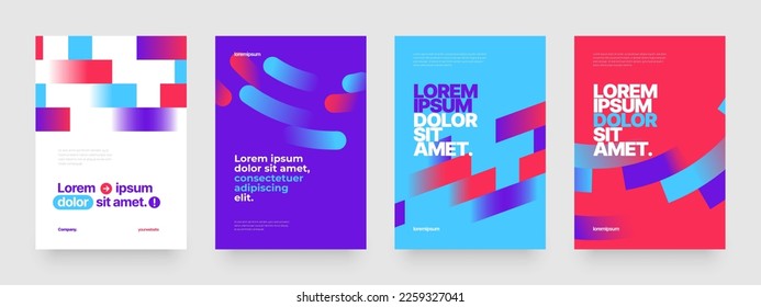 Vector layout template design for sports event, companies or any business related. Design with abstract flying rectangular shapes. Immagine vettoriale stock