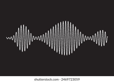 Vector set of sound waves icons. Audio waves png, radio waves. Voice message png. Icons png. Interface design.
 Immagine vettoriale stock