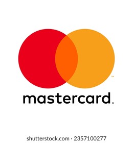 Vinnytsia, Ukraine - September 04, 2023: Mastercard logo or emblem. Credit money card, plastic debit car logotype. Mastercard colorful logo. Vector संपादकीय स्टॉक वेक्टर