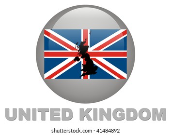 Country symbols of United Kingdom- Territory, a card, the armsのイラスト素材