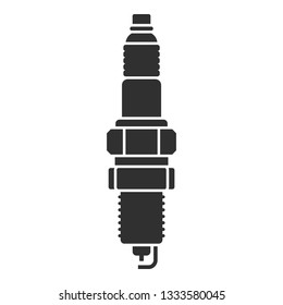 Car spark plug icon. Simple illustration of car spark plug icon for web design isolated on white background स्टॉक चित्रण