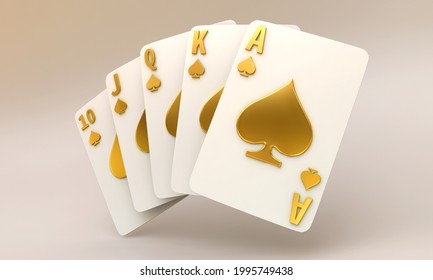 casino poker baccarat blackjack set 3d render 3d rendering illustration  ภาพประกอบสต็อก
