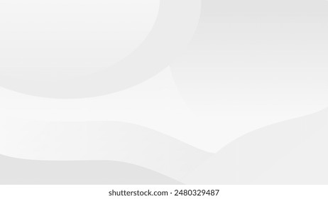 Abstract round and waves white geometrical shapes background. Modern template for wallpaper, banner, background or landing - Εικονογράφηση στοκ