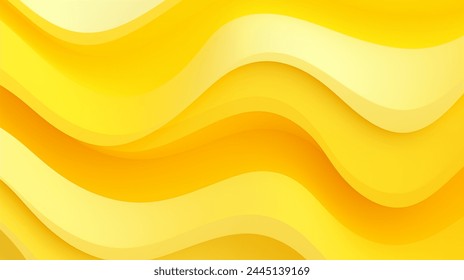 Abstract waves orange and yellow graphic pattern background, 3d illustration. स्टॉक इलस्ट्रेशन