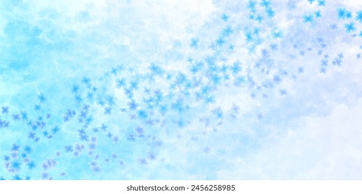 紫陽花梅雨の花の背景のイラスト素材