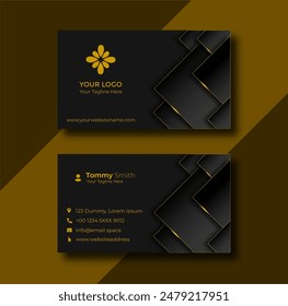 Luxury Business Card Template Design - Εικονογράφηση στοκ