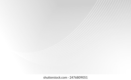 Minimalistischer weißer abstrakter Hintergrund mit Linienornament – Stockillustration