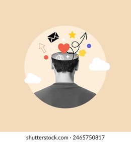 networking, man head, symbols, social media, Abstract, Head, Human brain, Contemplation, Modern, Adult, Bubble, Complexity, Communication, Connection, Contour, Email, Sketch, Speech, Dialogue, Doodle Stockillustration