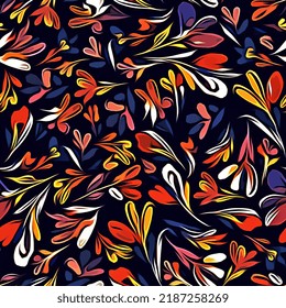 Textile and wallpaper patterns. A printable digital illustration work. Floral Print designs., ilustrație de stoc