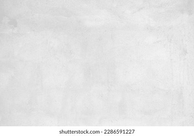 White cement wall in retro concept. Old concrete background for wallpaper or graphic design. Blank plaster texture in vintage style. Modern house interiors that feel calm and simple. Stock Photo