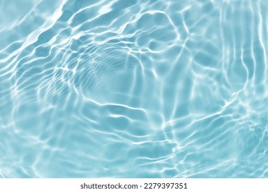 抽象的な青い色の水波、純粋な自然の渦巻きパターンのテクスチャー、背景の写真の写真素材