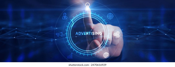 Advertising Marketing Plan Branding Business Technology concept. 库存照片