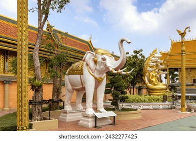 Bangkok, Thailand - January 14, 2024: Buddhavas of the Substanceless Universe Buddhavas in Muang Boran (Ancient City), Bangkok, Thailand	 Foto stock editoriale