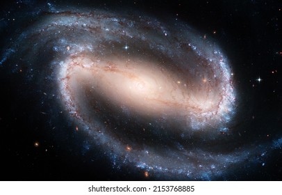 Barred Spiral Galaxy NGC 1300 in the constellation of Eridani. Elements of this picture furnished by NASA 库存照片