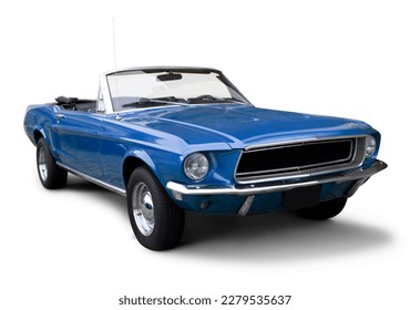 Beautiful American muscle car, exempted. Stock Photo