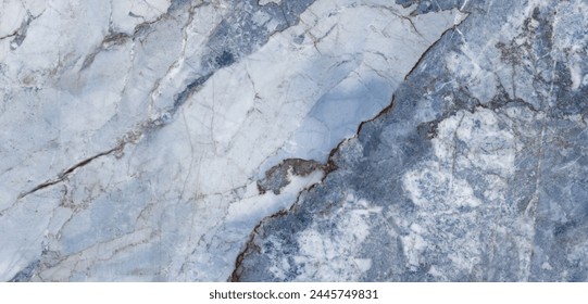 高解像度の青い大理石のテクスチャ背景、金色の静脈を持つイタリアの大理石のスラブ、接写した表面のグランジ石のテクスチャー、セラミックデジタル壁タイル用研磨された天然の花崗岩の大理石。の写真素材