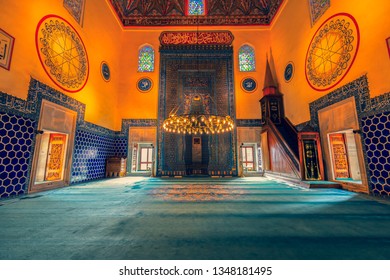  BURSA, TURKEY - NOVEMBER 06, 2018 : Bursa Yesil Cami. Green Mosque. Bursa Yesil Turbe. Green tomb. Ottoman Architecture. Adlı Haber Amaçlı Stok Fotoğraf