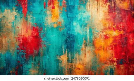 Colorful Texture Paint Background Creative Asbtract Art Concrete Wallpaper Foto Stock