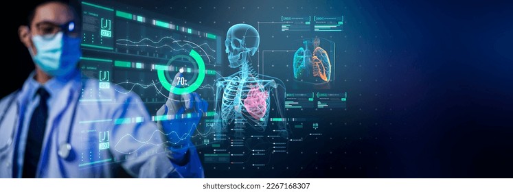 AI 메타버스 의사, 환자 진료 의료 의료 원격 기술 개념 AI 메타버스 의사, 환자 진료 제약 바이오로직스 치료 VR 검사 진단 의사 작업  스톡 사진