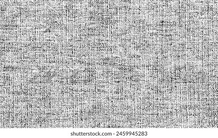 Distressed Weaving Fabric Texture, Abstract Halftone Illustration for Creative Overlay Effects Arkistovalokuva
