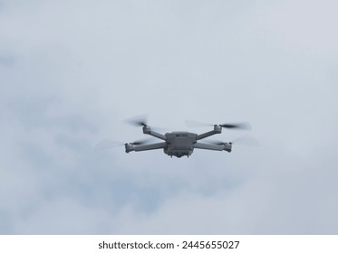 drone or unmanned aerial vehicle (UAV), small flying object in aviation Arkistovalokuva