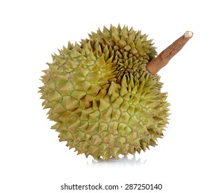 Durian isolated on the white background. 스톡 사진