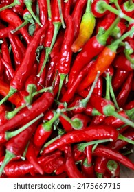 fresh red hot chilli peppers Stockfoto