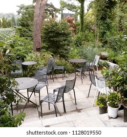 Greenhouse Cafe in Spring Stock-foto