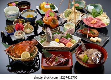 High class Japanese kaiseki cuisine Foto stock