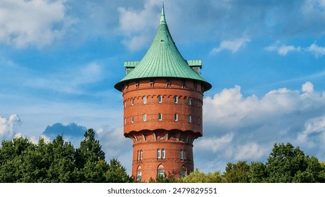 Стоковая фотография: Historical Water tower in Cuxhaven, Germany