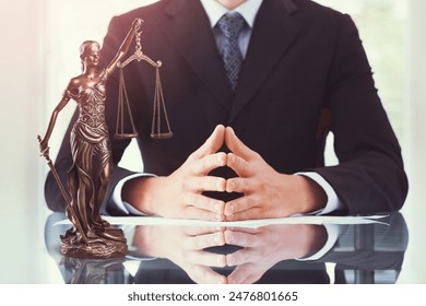 Judge Justice lawyers meeting at firm background.: stockfoto