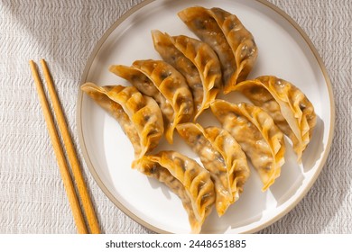 Kimchi dumplings made with kimchi 库存照片
