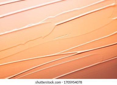 グラデーションパレット基礎のバブクリームコンシーラーの汚れたストライプの背景を作成の写真素材