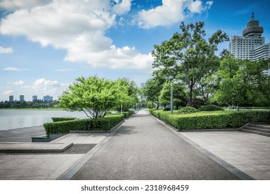 좋은 현대 레저 도시 공원 스톡 사진